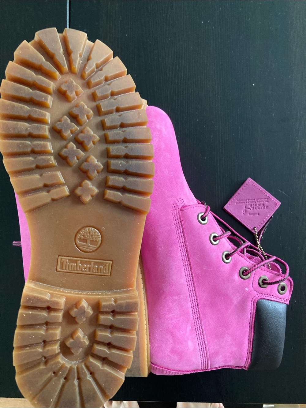 Timberland Women’s Hot Pink Lace-Up 6-Inch Boots